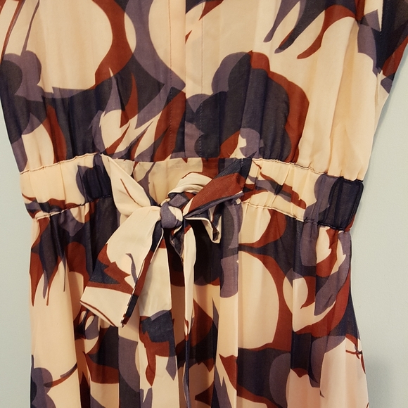 NWOT size 8 Lovely elegant Jasper Conran midi-length summer floral dress - Picture 6 of 7